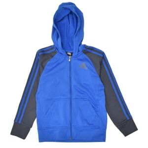 Adidas Youth Climawarm Zip Up Hooded Sweatshirt